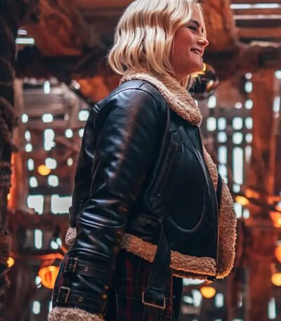 Ruby Sunday Doctor Who S14 Black Shearling Jacket 1