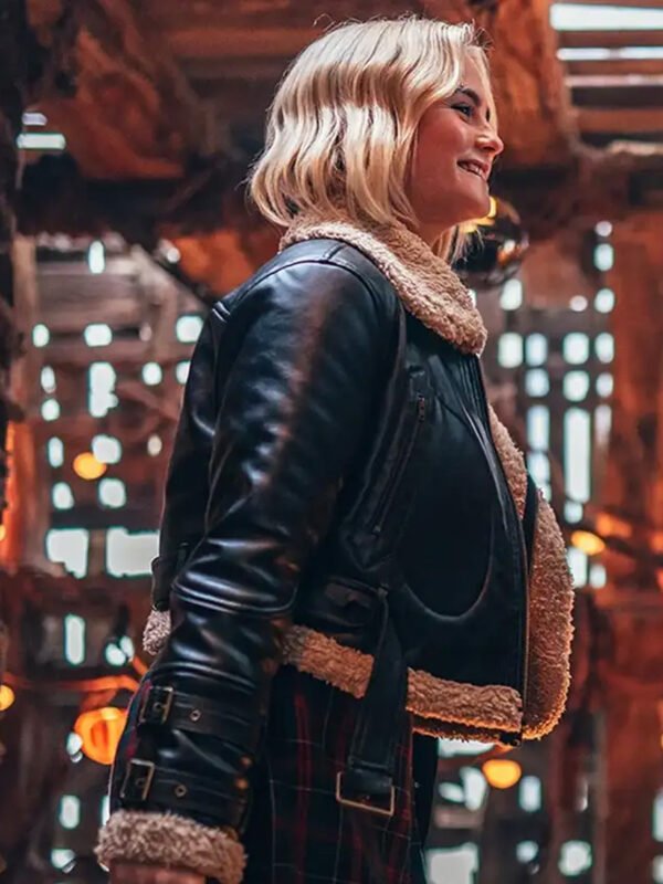 Ruby Sunday Doctor Who S14 Black Shearling Jacket 1