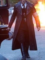 Rufus Sewell The Man in the High Castle Long Leather Coat