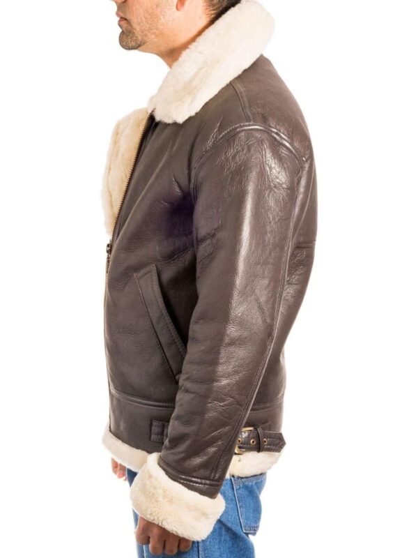 Russell Dark Brown SF Aviator Sheepskin Pilot Jacket