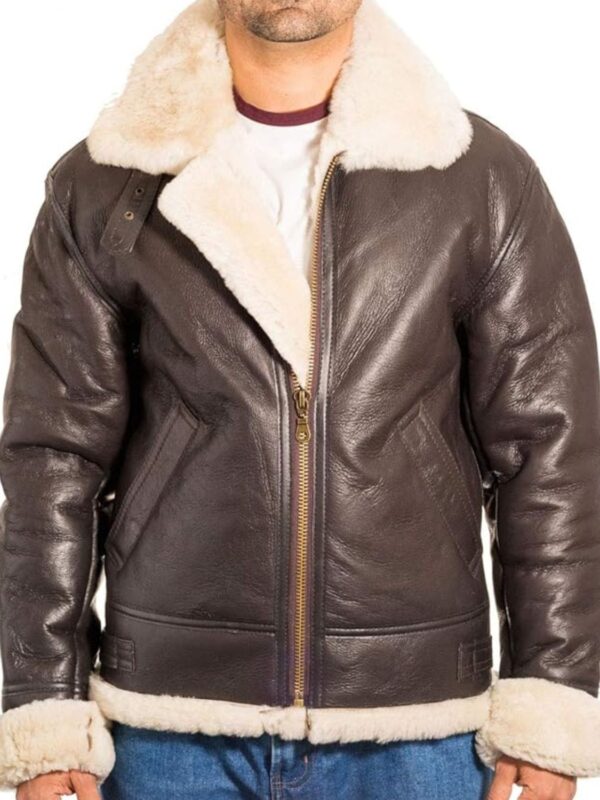 Russell Dark Brown SF Aviator Sheepskin Pilot Jacket