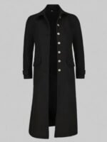 Russian Doll S02 Nadia Vulvokov Leather Black Coat