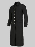 Russian Doll S02 Nadia Vulvokov Leather Black Coat