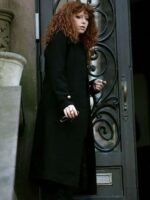 Russian Doll S02 Nadia Vulvokov Leather Black Coat
