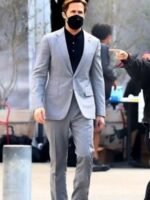 Ryan Gosling The Gray Man 2022 Notch Collar Formal Grey Suit
