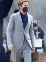 Ryan Gosling The Gray Man 2022 Notch Collar Formal Grey Suit