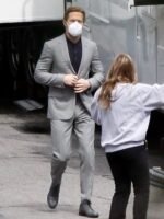 Ryan Gosling The Gray Man 2022 Notch Collar Formal Grey Suit