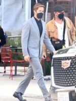 Ryan Gosling The Gray Man 2022 Notch Collar Formal Grey Suit