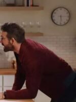 Ryan Reynolds The Adam Project Maroon Suede Jacket