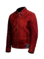 Ryan Reynolds The Adam Project Maroon Suede Jacket
