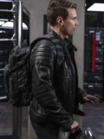 S.W.A.T. S03 Alex Russell Black Leather Jacket