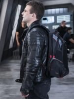 S.W.A.T. S03 Alex Russell Black Leather Jacket