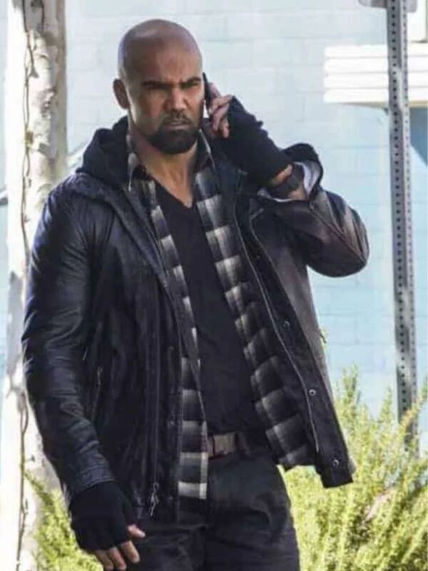 S.W.A.T. S06 Shemar Moore Black Leather Jacket
