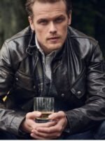 SAS Red Notice Tom Buckingham Black Leather Jacket