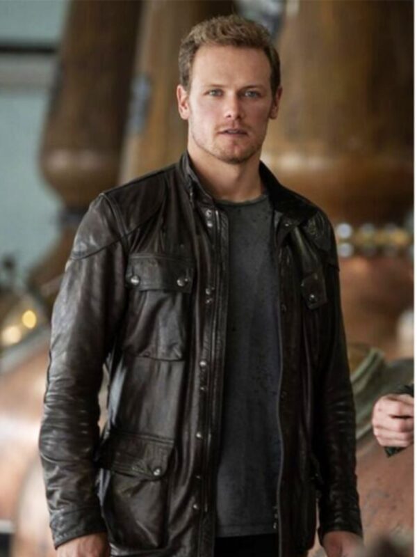 SAS Red Notice Tom Buckingham Black Leather Jacket