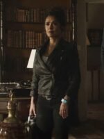 Salma Hayek The Hitman's Wife's Bodyguard Leather Black Jacket