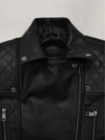 Salma Hayek The Hitman's Wife's Bodyguard Leather Black Jacket