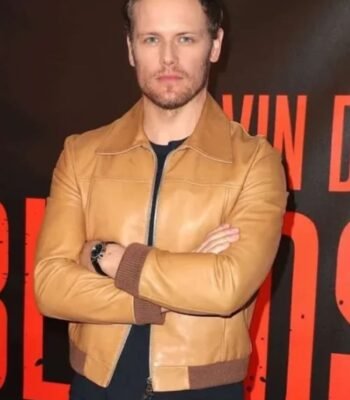 Sam Heughan Bloodshot Event Bomber Jacket