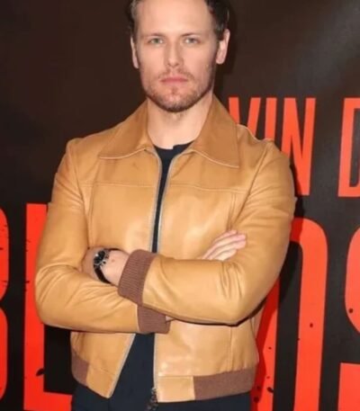 Sam Heughan Bloodshot Event Bomber Jacket