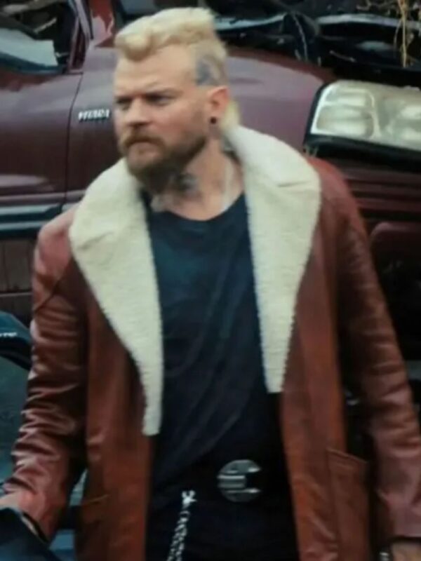 Samaritan 2022 Cyrus Fur Collar Leather Jacket