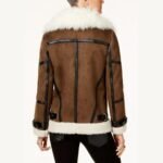 Sandra Brown Faux Fur Real Leather Jacket