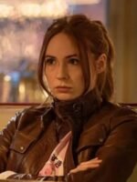 Scarlet Gunpowder Milkshake Leather Brown Jacket