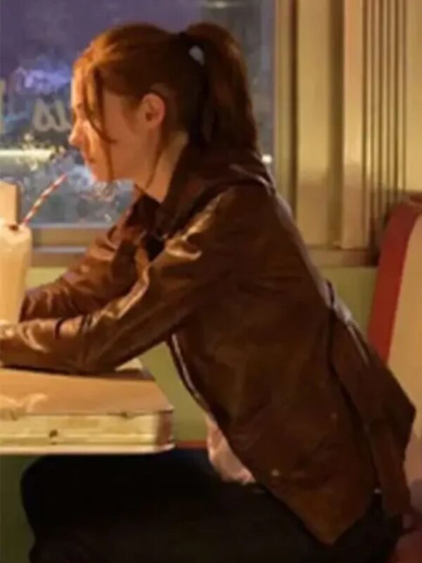 Scarlet Gunpowder Milkshake Leather Brown Jacket