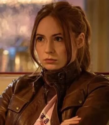 Scarlet Gunpowder Milkshake Leather Brown Jacket