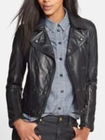 Scarlett Johansson Captain America Civil War Leather Jacket