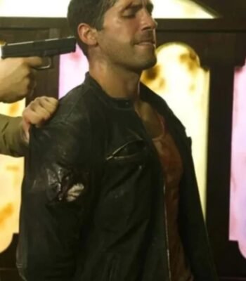 Scott Adkins John Wick Chapter 4 Black Leather Jacket