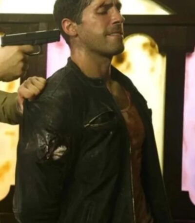 Scott Adkins John Wick Chapter 4 Black Leather Jacket
