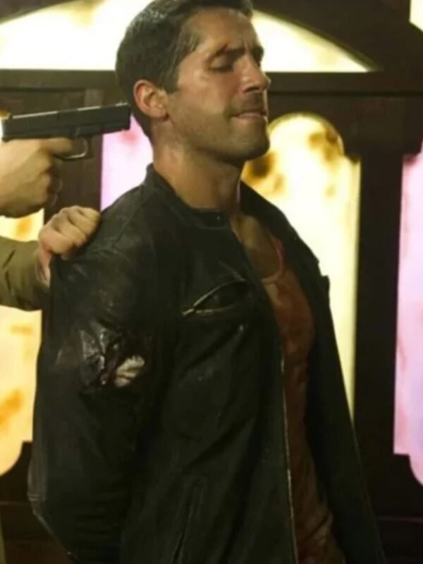 Scott Adkins John Wick Chapter 4 Black Leather Jacket