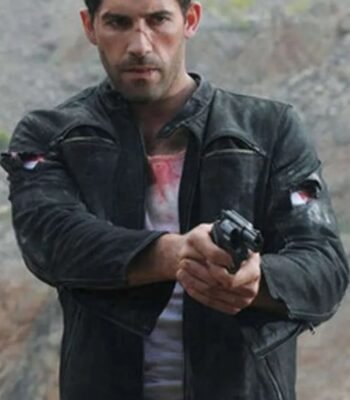Scott Adkins John Wick Chapter 4 Black Leather Jacket