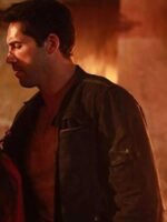 Scott Adkins John Wick Chapter 4 Black Leather Jacket