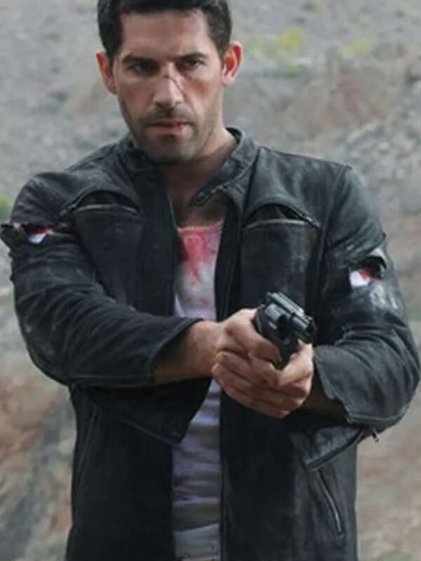 Scott Adkins John Wick Chapter 4 Black Leather Jacket