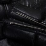 Scott Shearling Fur Black Biker Aviator Jacket