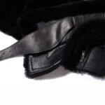 Scott Shearling Fur Black Biker Aviator Jacket