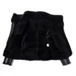 Scott Shearling Fur Black Biker Aviator Jacket