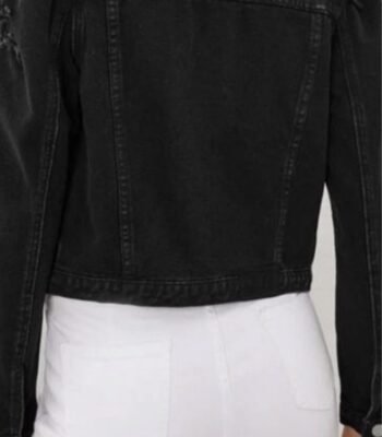 Scream Amber Freeman Black Denim Trucker Jacket