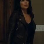 Scream Neve Campbell Black Biker Leather Jacket