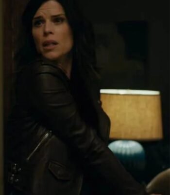 Scream Neve Campbell Black Biker Leather Jacket