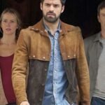Sean Teale The Gifted Suede Leather Brown Jacket