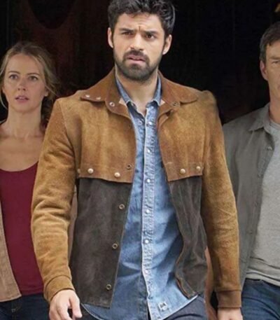 Sean Teale The Gifted Suede Leather Brown Jacket