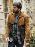 Sean Teale The Gifted Suede Leather Brown Jacket