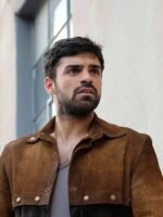 Sean Teale The Gifted Suede Leather Brown Jacket