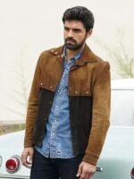 Sean Teale The Gifted Suede Leather Brown Jacket