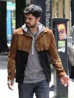 Sean Teale The Gifted Suede Leather Brown Jacket