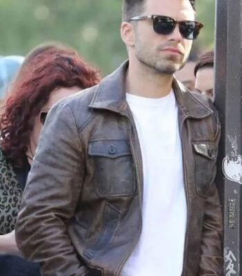 Sebastian Stan 355 Leather Jacket