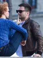 Sebastian Stan 355 Leather Jacket