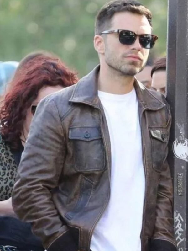 Sebastian Stan 355 Leather Jacket